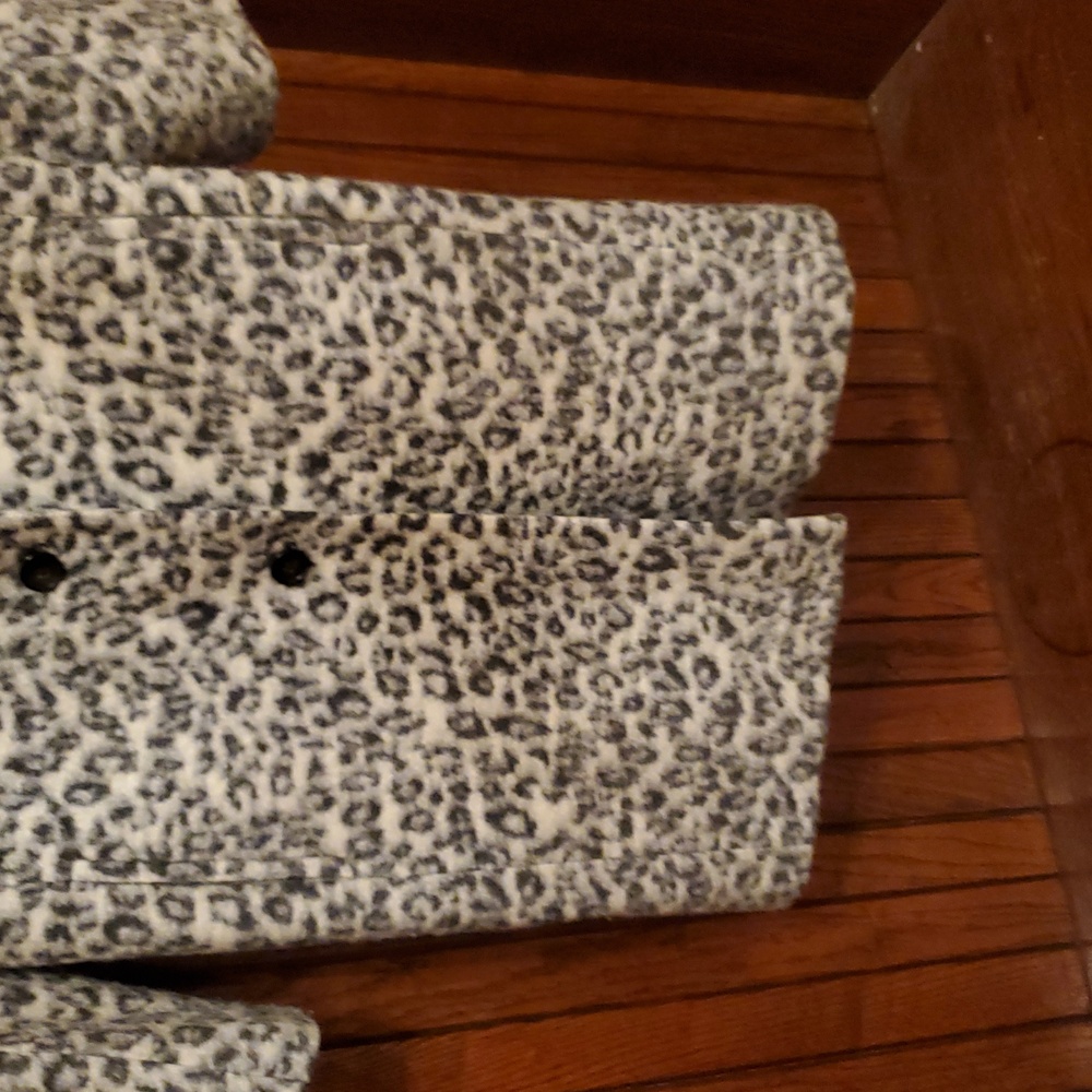 ANNE TAYLOR SIZE MEDIUM Stylish Leopard Print Women's Coat - Picture 4 of 12